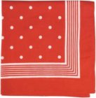 Schnupftuch große Punkte rot