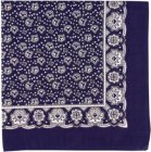 Schnupftuch Paisley-Muster dunkelblau