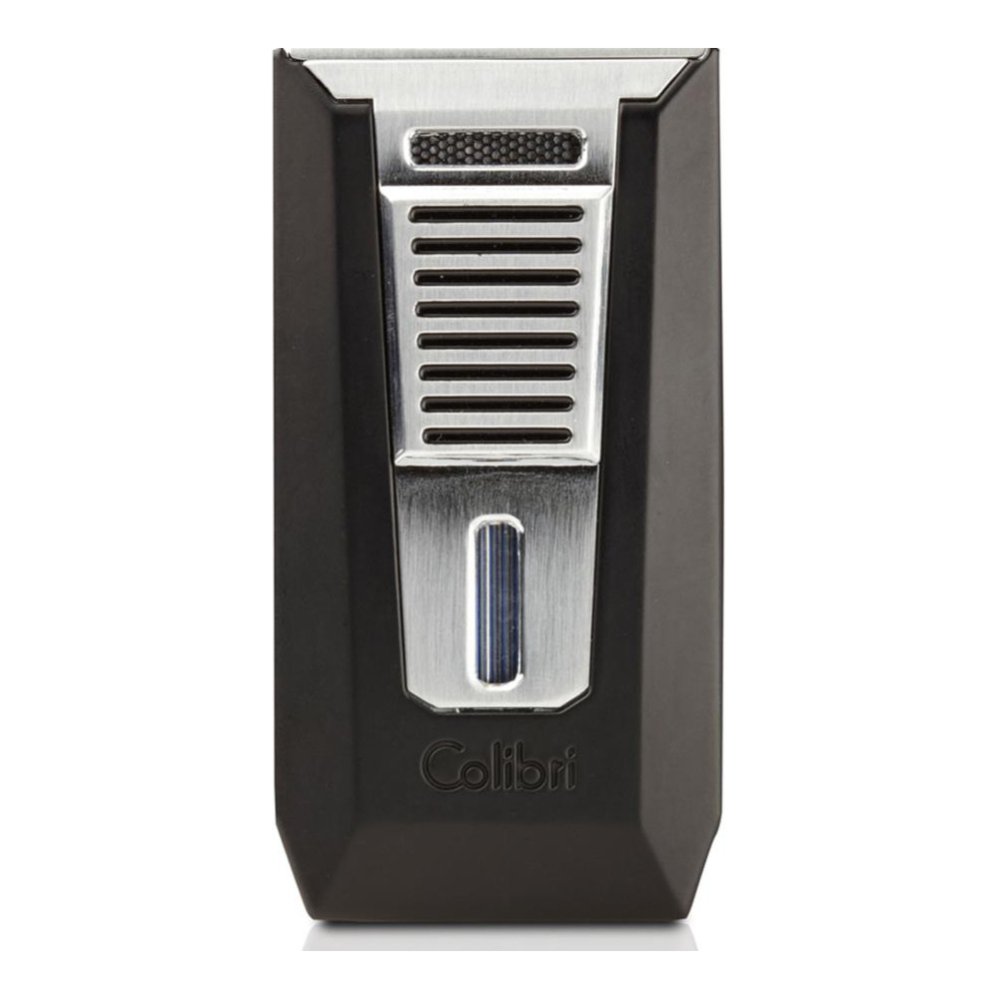 Zigarren-Feuerzeug Colibri Slide 2 in schwarz-silber