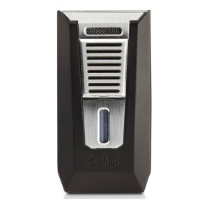 Zigarren-Feuerzeug Colibri Slide 2 in schwarz-silber