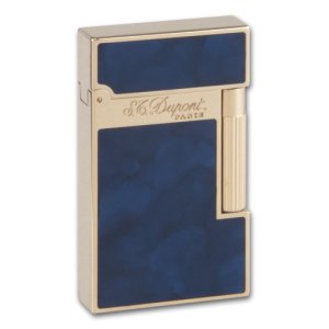 Dupont-Feuerzeug L2 Atelier Navy Blue Natural Lacquer