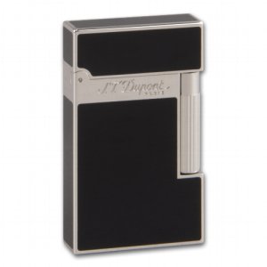 Dupont-Feuerzeug L2 silver Chinalack schwarz