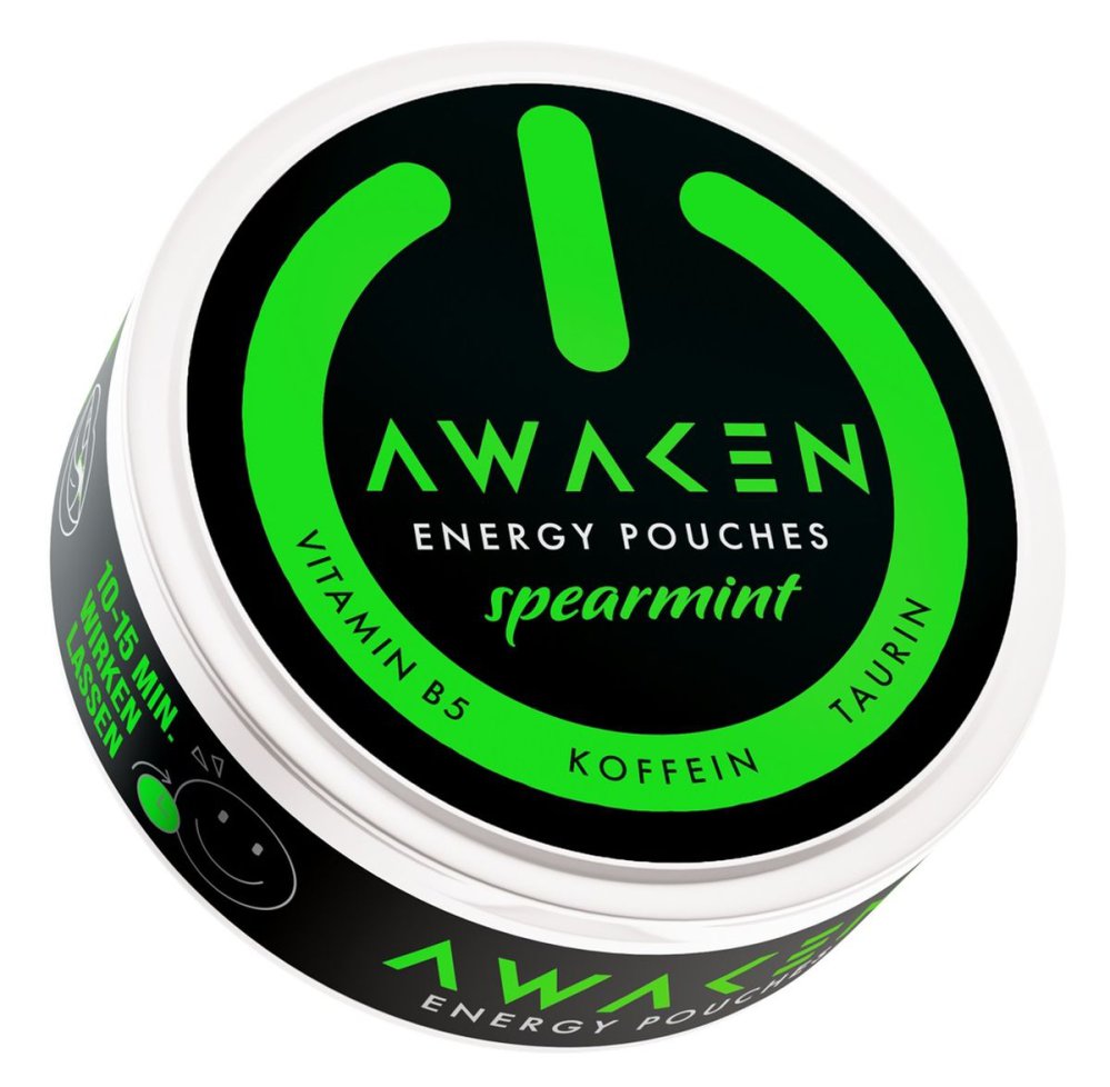 AWAKEN Energy Pouches spearmint tabakfrei mit Koffein